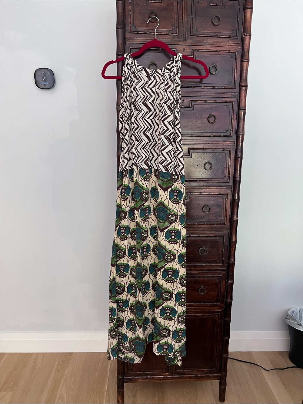 Marni and H&M Maxi Dress with halter neckline.